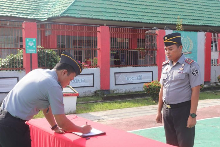 Rutan Kapuas Gelar Apel Penandatanganan Janji Kinerja