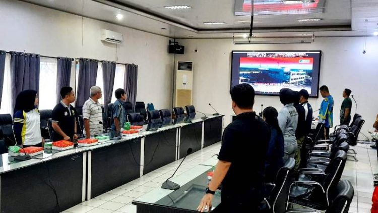 Pemkab Barut Ikuti Zoom Meeting Jalan Sehat Pemilu Damai Kalteng