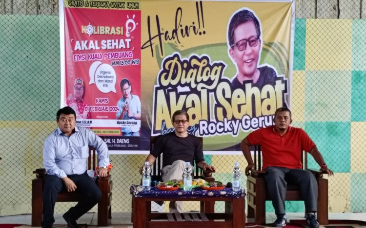 Caleg Dikki Akhmar Gandeng Rocky Gerung Gelar Dialog Akal Sehat di Seruyan