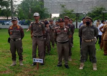Sat Pol PP dan Damkar Amankan Pelaksanaan Apel Besar Awal Tahun 2024