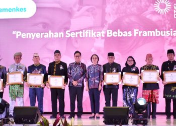 Kabupaten Kapuas Terima Sertifikat Bebas Frambusia Dalam Acara NTDS Sedunia