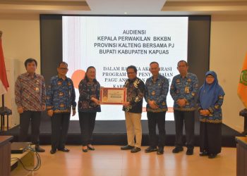 Pemkab Kapuas Terima Audiensi Dari Kepala Perwakilan BKKBN Provinsi Kalteng 