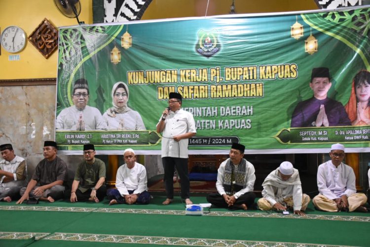Pj Bupati Kapuas Langsungkan Safari Ramadhan di Kecamatan Kapuas Timur