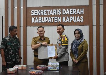 Sekda Kapuas Kolaborasi Bersama TNI dan Polri Amankan Pemilu 2024