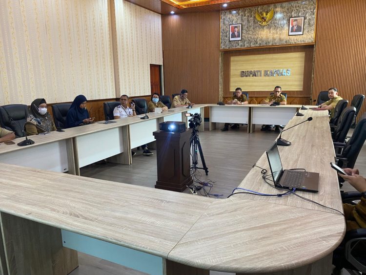 Pemkab Kapuas Ikuti Rakor Pengendalian Inflasi Daerah Mingguan
