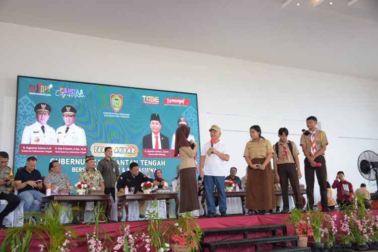 Temu Akbar Gubernur Kalteng Bersama Pelajar dan Mahasiswa Se-Kabupaten Kapuas di Aula Rujab Bupati