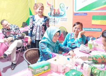 Stand Dinkes Di Kapuas Expo 2024 Dikunjungi Pj TP-PKK Kapuas