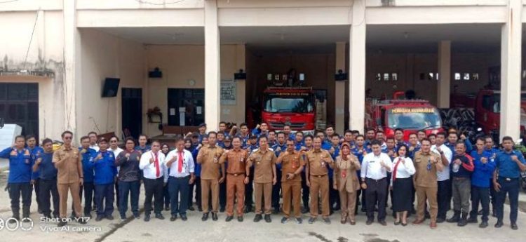 Pj Bupati Barut Beserta Jajarannya Laksanakan Kunker Dinas Pemadam Kebakaran