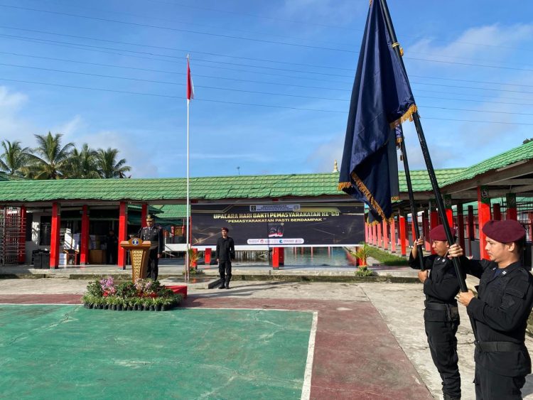Kepala Dan Pegawai Rutan Kelas IIB Kuala Kapuas ikuti Upacara HBP Ke-60