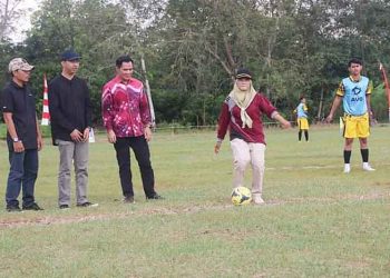 Ketua DPRD Pulpis Hadiri Pembukaan Turnamen Sepak Bola Karang Taruna Cup 