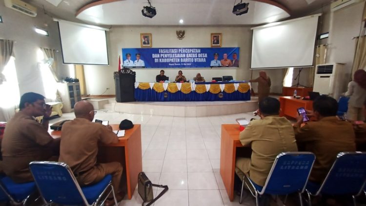 Dinas Sosial PMD Fasilitasi Penetapan dan Penegasan Batas Desa Daerah Setempat