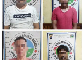 Satresnarkoba Polres Seruyan Amankan 1 Ons Lebih Sabu Dari 4 Tersangka