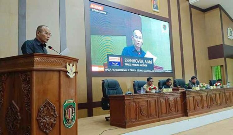 Fraksi Hanura NasDem DPRD Kabupaten Katingan Sampaikan Saran dan Pendapat