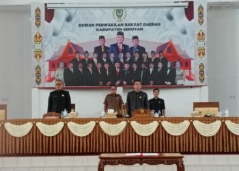 Lima Fraksi DPRD Seruyan Berikan Pamandangan Pidato Bupati Terkait RPJPD
