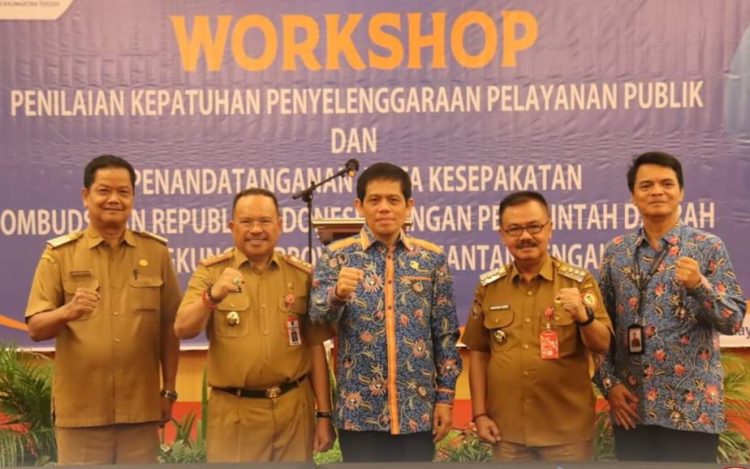 Pj Bupati Seruyan Hadiri Workshop PKPPP dan Penandatangan MoU Dengan Ombudsman RI