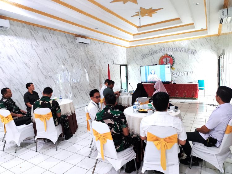 Asisten I Setda Kapuas Ikuti Vidcon Rakornis TMMD ke-121 TA. 2024