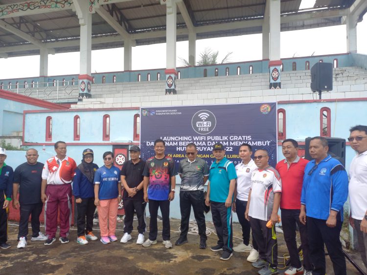 Sambut HUT Ke 22 Seruyan, Diskominfosantik Launching Wifi Gratis di Stadion Mini Gagah Lurus