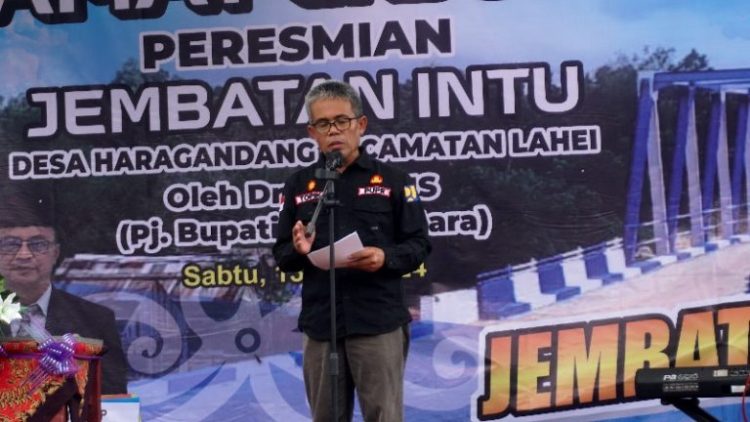 Kadis PUPR Barut Mengatakan Pembangunan Jembatan Sei Intu Menggunakan APBD Tahun 2023