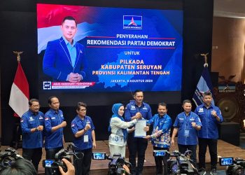 Pasangan Iswanti – Nardi Kantongi Rekomendasi Demokrat di Pilkada Seruyan