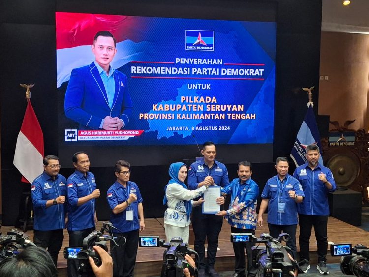 Pasangan Iswanti – Nardi Kantongi Rekomendasi Demokrat di Pilkada Seruyan