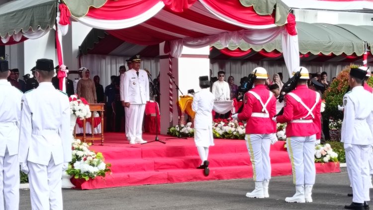 Upacara HUT Kemerdekaan RI Ke 79 di Seruyan lancar dan Khidmat