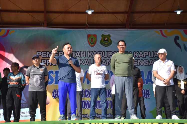 Pemkab Kapuas Gelar Senam Bersama Gubernur Kalteng dan Wagub Kalteng