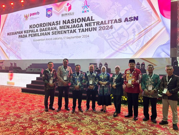 Pj Bupati Kapuas Hadiri Kegiataan Koordinasi Nasional Kesiapan Kepala Daerah Menjaga Netralisasi ASN