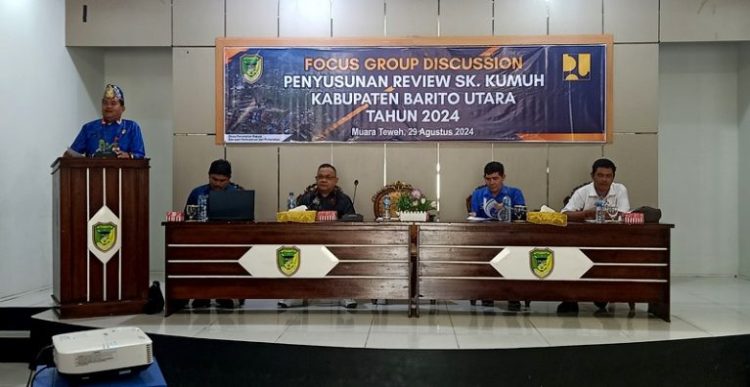 Dinas Perkimtan Barut Gelar FGD Penyusunan Review SK Kumuh Tahun 2024