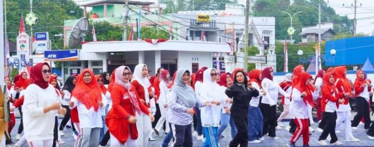 Dharma Wanita Gelar Senam Pagi Bersama, Pererat Tali Silaturahmi