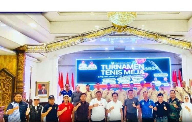 Pj Bupati Barut Buka Lomba Tenis Meja Pj. Bupati Cup 2024