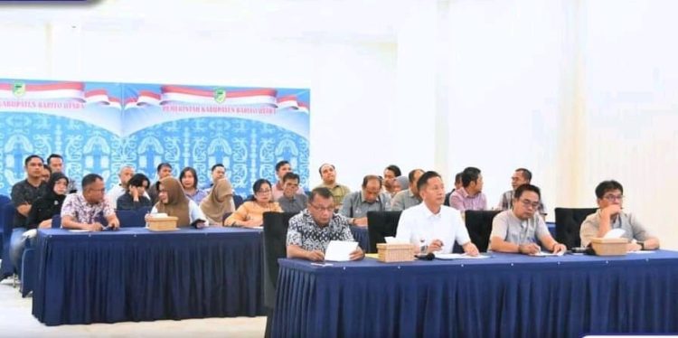 Pj Bupati Barut Laksanakan Zoom Meeting Bersama Tim Asistensi Itjen Kemendagri