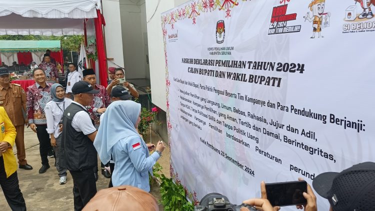 KPU Seruyan Gelar Deklarasi Kempanye Damai