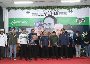 Tim Pemenangan Seruyan Deklarasikan Willy-Habib, Target 60 Persen Suara