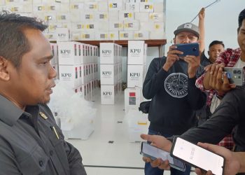 Waket I DPRD Seruyan Tinjau Gudang Logistik KPU Seruyan