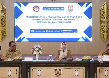 Kepala BKD Prov. Kalteng Buka Kegiatan Penelitian Bagi Satuan Praja Utama Angkatan XXXII IPDN