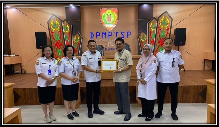 DPMPTSP Prov. Kalteng Terima Penghargaan dari BPS Kalimantan Tengah