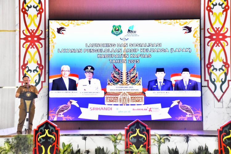 Disarpustaka Kapuas Launching dan Sosialisasi Layanan Pengelolaan Arsip Keluarga