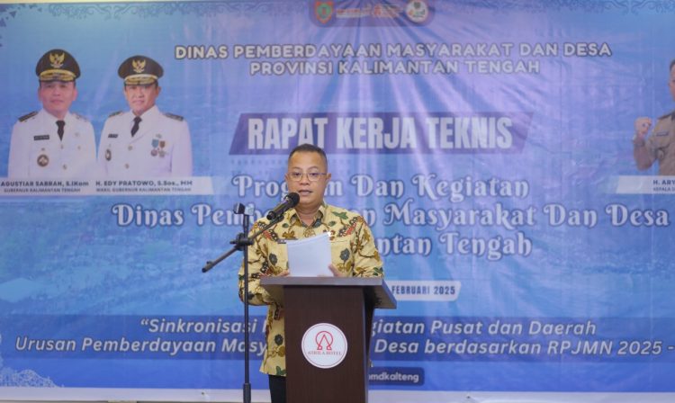 Dinas PMD Prov. Kalteng Gelar Rakernis Program dan Kegiatan Dinas PMD Se-Kalteng Tahun 2025