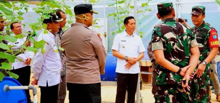 Pj Bupati Barut Sambut Kunjungan Danrem 102 Panju Panjung di Makodim 1013 Mtw