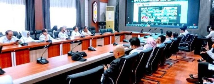 Pemkab Barut Ikuti Peluncuran Indikator MCP 2025 Melalui Zoom