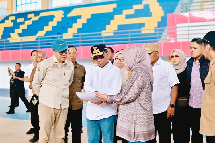 Gubernur Kalteng Tinjau Sport Center Hanau, Kecamatan Hanau, Kabupaten Seruyan