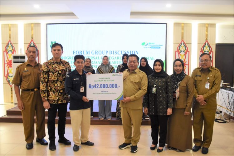 Pemkab Kapuas Bersama BPJS Ketenagakerjaan Launching Perlindungan Untuk 10 Ribu Pekerja Rentan