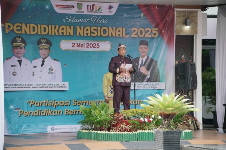 Wakil Gubernur Kalteng Pimpin Hardiknas 2025, Kalteng Siap Dukung Langkah Strategis Pemerintah Pusat