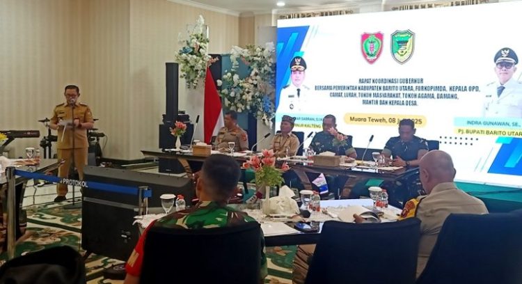 Pemkab Barut Rakor Persiapan PSU Pilkada Barut Tahun 2025