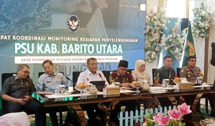 Waket II DPRD Barut Hadiri Rakor Persiapan PSU, Tekankan Pentingnya Kolaborasi Semua Pihak