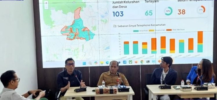 Perkuat Infrastruktur di Kabupaten Barut Diskominfosandi Terima Kunker dari Tim Teknis Telkom Regionak Kalimantan Selatan-Tengah