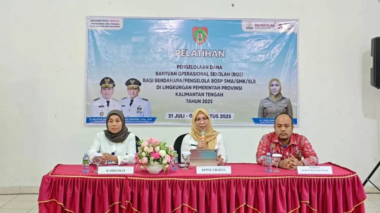 BPSDM Kalteng Resmi Tutup Pelatihan Pengelolaan Dana BOS