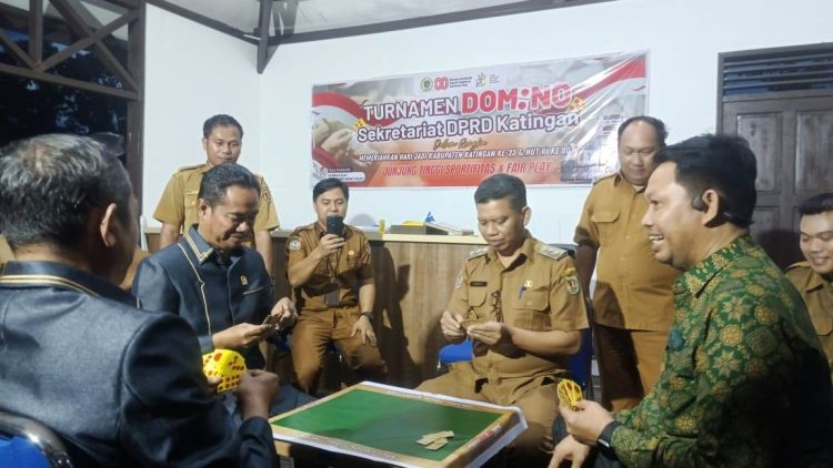 Sekretariat DPRD Katingan Gelar Turnamen Domino
