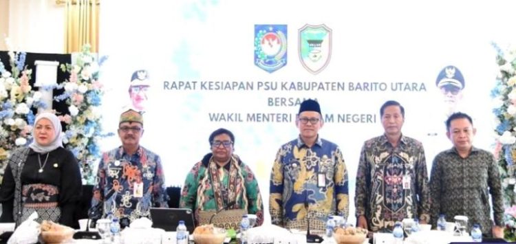 Waket I dan II DPRD Barut Hadiri Rakor Kesiapan PSU Pilkada bersama Wamendagri dan Pemkab