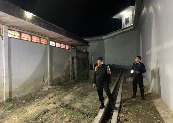 Rutan Kapuas Laksanakan Kontrol Malam Secara Rutin, Cegah Terjadinya Gangguan Kamtib 